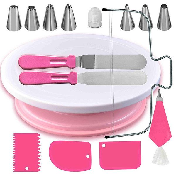 baking & pastry tools 35-piece cake turntable set, decorating mouth cream scraper spatula layerer tpu bag kit
baking & pastry tools 35-piece cake turntable set, decorating mouth cream scraper spatula layerer tpu bag kit