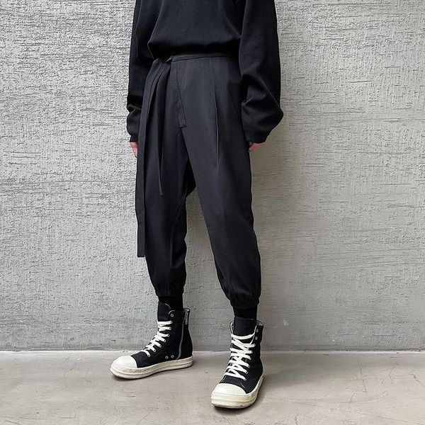 men's casual pencil harem pants japan harajuku korean style streetwear calf length pant for women man punk gothic trousers, Black
men's casual pencil harem pants japan harajuku korean style streetwear calf length pant for women man punk gothic trousers, Black
