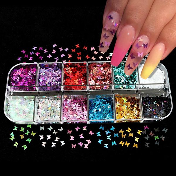 nail art decorations 3d holographic butterfly sequins sparkly laser colorful glitter flakes set for design gel acrylic, Silver;gold
nail art decorations 3d holographic butterfly sequins sparkly laser colorful glitter flakes set for design gel acrylic, Silver;gold