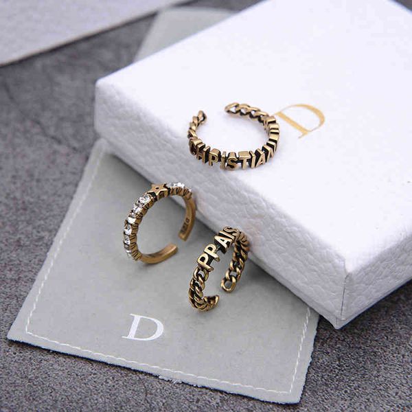 new brass pointed star chain small ring fashion three one open female exclusive sale_htza, Silver
new brass pointed star chain small ring fashion three one open female exclusive sale_htza, Silver