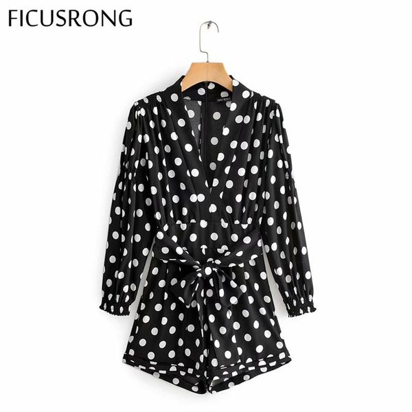 women's jumpsuits & rompers women polka dot regular playsuit autumn winter with sashes khaki v neck ficusrong, Black;white
women's jumpsuits & rompers women polka dot regular playsuit autumn winter with sashes khaki v neck ficusrong, Black;white