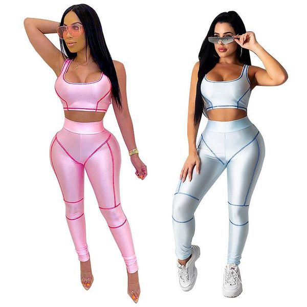 2021 summer dresses women tracksuits solid color tight sports yoga stitching striped suit womens sets girl printed down woman jumps, Gray
2021 summer dresses women tracksuits solid color tight sports yoga stitching striped suit womens sets girl printed down woman jumps, Gray
