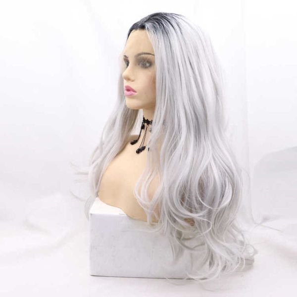 qingdao sylvia front lace chemical fiber wig head cover long curly hair silver grey, Black;brown
qingdao sylvia front lace chemical fiber wig head cover long curly hair silver grey, Black;brown