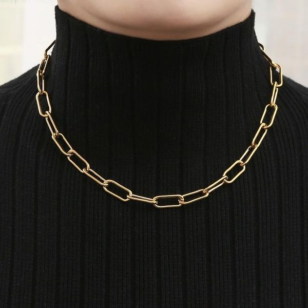 chains simple retro fashion stainless steel necklaces for women clavicle chain jewelry, Silver
chains simple retro fashion stainless steel necklaces for women clavicle chain jewelry, Silver