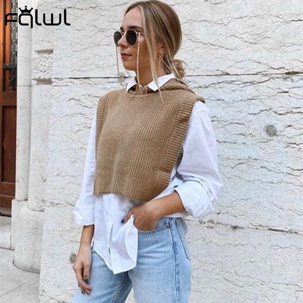 women's vests hooded knitted crop sweater vest women jumper pullovers winter khaki split cropped fall ladies knit female, Black;white
women's vests hooded knitted crop sweater vest women jumper pullovers winter khaki split cropped fall ladies knit female, Black;white