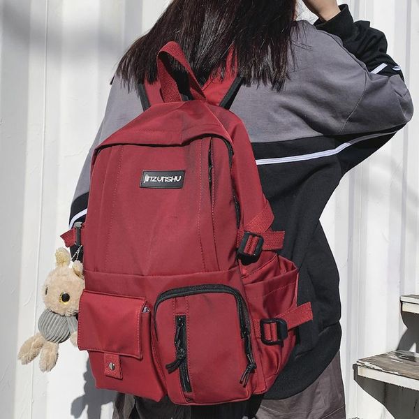 multi-pocket waterproof nylon backpack women solid color travel bag men lapbackpacks boy schoolbag girls
multi-pocket waterproof nylon backpack women solid color travel bag men lapbackpacks boy schoolbag girls