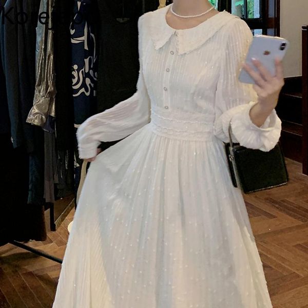 casual dresses korejepo women dress 2021 autumn french retro sweet fairy doll collar lantern sleeve apricot female temperament long, Black;gray
casual dresses korejepo women dress 2021 autumn french retro sweet fairy doll collar lantern sleeve apricot female temperament long, Black;gray