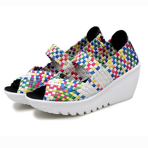wedges shoes for women high heels sandals summer 2021 mixed color chaussures femme platform plus size 35-43, Black
wedges shoes for women high heels sandals summer 2021 mixed color chaussures femme platform plus size 35-43, Black