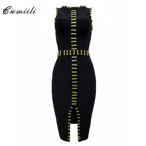 ciemiili 2021 new women sleeveless bandage dress front split celebrity party elegant knee length fashion bodycon midi dress, Black;gray
ciemiili 2021 new women sleeveless bandage dress front split celebrity party elegant knee length fashion bodycon midi dress, Black;gray
