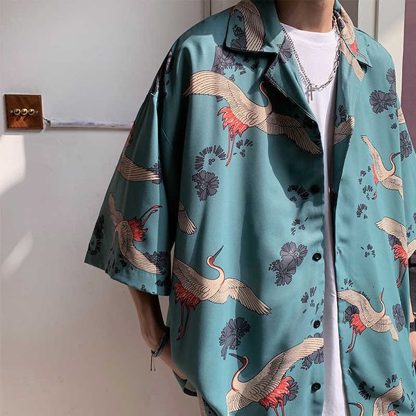iidossan japanese streetwear harajuku shirts men hiphop oversized grus japonensis printed short sleeve casual 210608, White;black
iidossan japanese streetwear harajuku shirts men hiphop oversized grus japonensis printed short sleeve casual 210608, White;black
