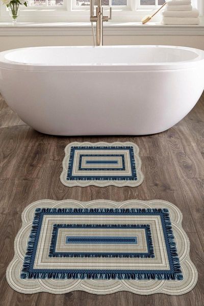 60x90 - 50x60 erciyes digital bathroom rug laser cut set for closet 2-mat tykzb-163 bath mats 
60x90 - 50x60 erciyes digital bathroom rug laser cut set for closet 2-mat tykzb-163 bath mats