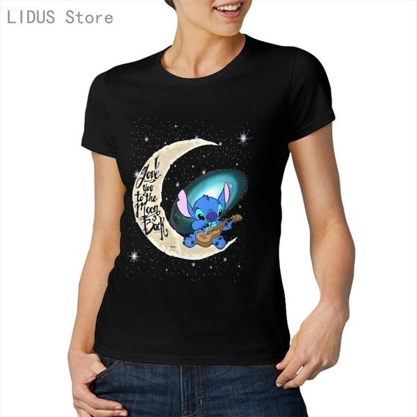 fashion graphic t-shirt cartoon anime stitch i love you to the moon and back casual women o-neck 100% cotton t shirt tees women's, White
fashion graphic t-shirt cartoon anime stitch i love you to the moon and back casual women o-neck 100% cotton t shirt tees women's, White