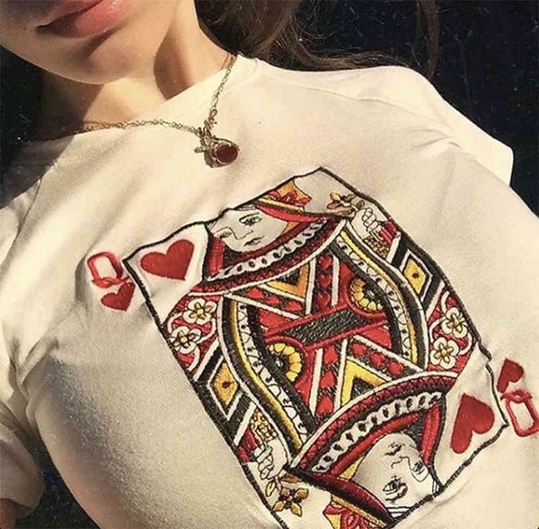 women's tanks & camis embroidery poker cards harajuku short shirt crop street wear white femme sleeve funny t summer
women's tanks & camis embroidery poker cards harajuku short shirt crop street wear white femme sleeve funny t summer