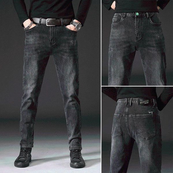 men's jeans black denim pants chao brand embroidery trend korean version elastic loose casual straight wear, Blue
men's jeans black denim pants chao brand embroidery trend korean version elastic loose casual straight wear, Blue