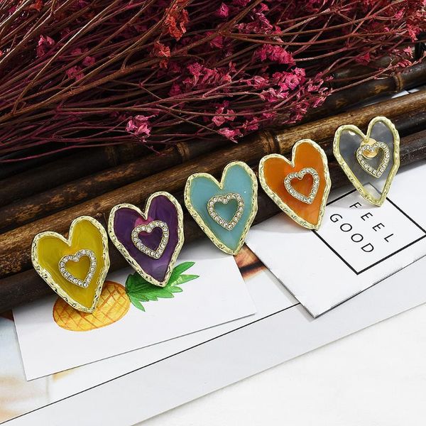 stud fashion korean cute hollow multicolor crystal heart ear for girl gift elegant trendy gold metal sweet earrings jewelr, Golden;silver
stud fashion korean cute hollow multicolor crystal heart ear for girl gift elegant trendy gold metal sweet earrings jewelr, Golden;silver