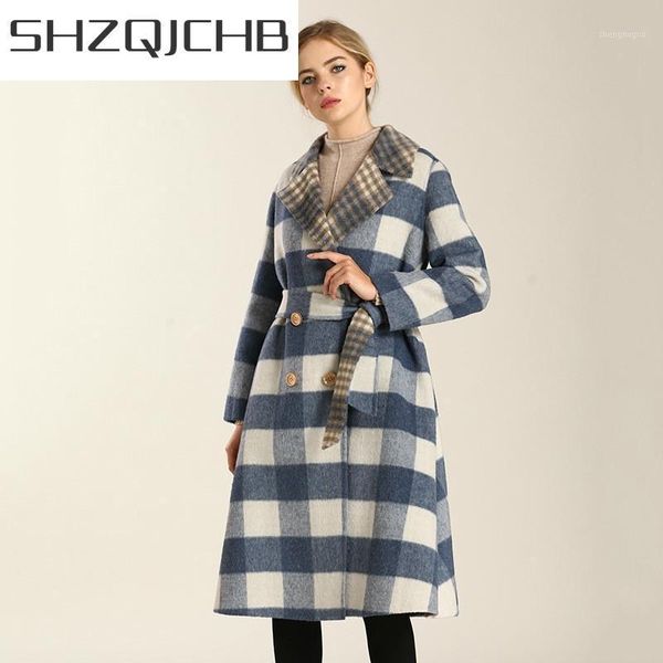 women wool korean coat vintage plaid ladies jackets double sided long jacket abrigos mujer invierno 1r218 yy711 women's & blends, Black
women wool korean coat vintage plaid ladies jackets double sided long jacket abrigos mujer invierno 1r218 yy711 women's & blends, Black