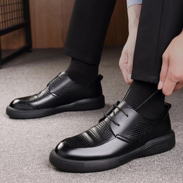 dress shoes mens real leather men formal derby male trend thick sole wedding dresses shoe zapatos oxford hombre, Black
dress shoes mens real leather men formal derby male trend thick sole wedding dresses shoe zapatos oxford hombre, Black