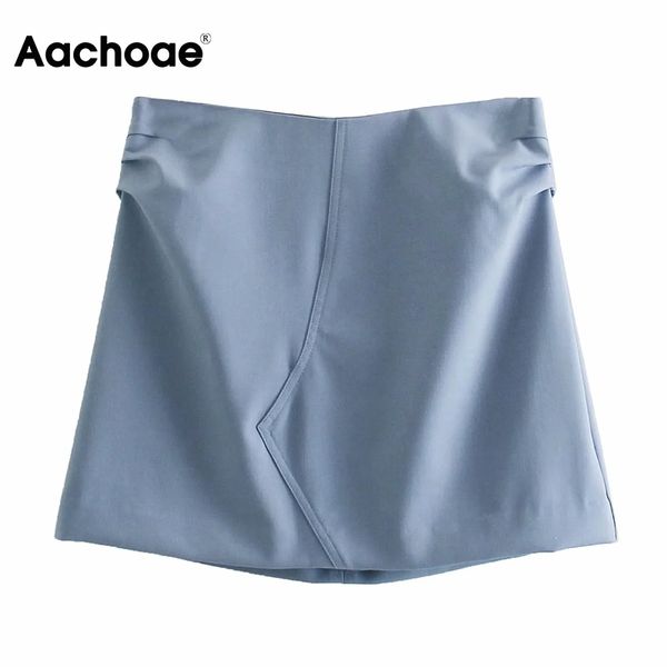 aachoae summer blue color skirt women elegant a line skirts pleated stylish chic mini skirt lady bottoms ropa mujer 210413, Black
aachoae summer blue color skirt women elegant a line skirts pleated stylish chic mini skirt lady bottoms ropa mujer 210413, Black