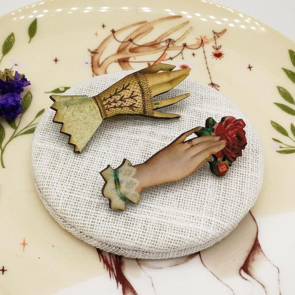 pins, brooches gothic wooden lady grey hand with rose brooch vintage beautiful women hands badge pin antique jewelry accessores handmade, Gray
pins, brooches gothic wooden lady grey hand with rose brooch vintage beautiful women hands badge pin antique jewelry accessores handmade, Gray