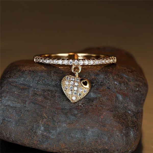 wedding rings vintage gold silver color engagement ring simple fashion white zircon stone dainty cute small heart pendant for women, Slivery;golden
wedding rings vintage gold silver color engagement ring simple fashion white zircon stone dainty cute small heart pendant for women, Slivery;golden