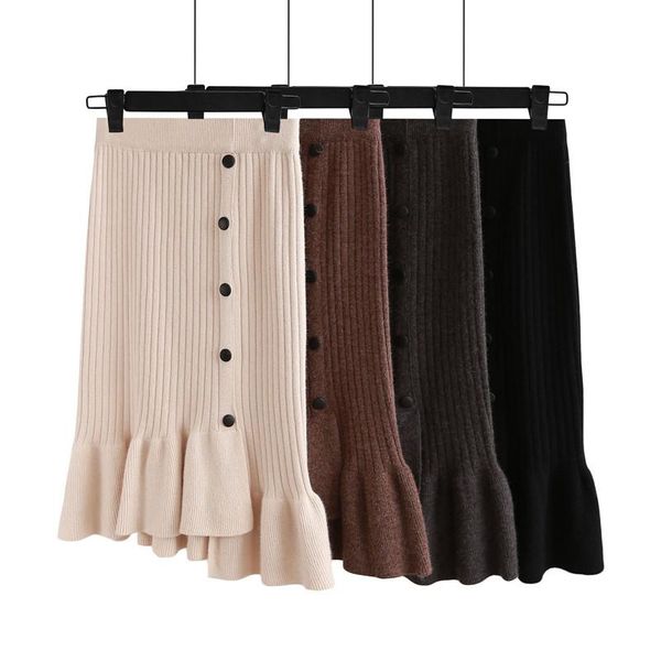 style knitted skirt autumn and winter irregular high waist bag hip line fishtail woolen wome skirts, Black
style knitted skirt autumn and winter irregular high waist bag hip line fishtail woolen wome skirts, Black