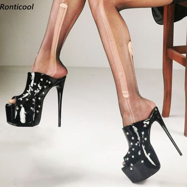 rontic new fashion women platform slingback sandals patent stiletto heels peep toe beautiful black cosplay shoes us size 5-20
rontic new fashion women platform slingback sandals patent stiletto heels peep toe beautiful black cosplay shoes us size 5-20
