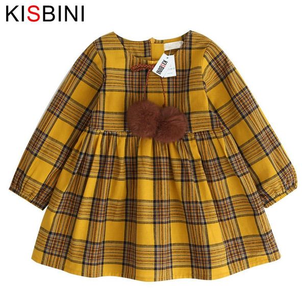 girl's dresses kisbini long sleeve for girls kids clothes plaid bow design baby dress autumn winter kid clothing, Red;yellow
girl's dresses kisbini long sleeve for girls kids clothes plaid bow design baby dress autumn winter kid clothing, Red;yellow
