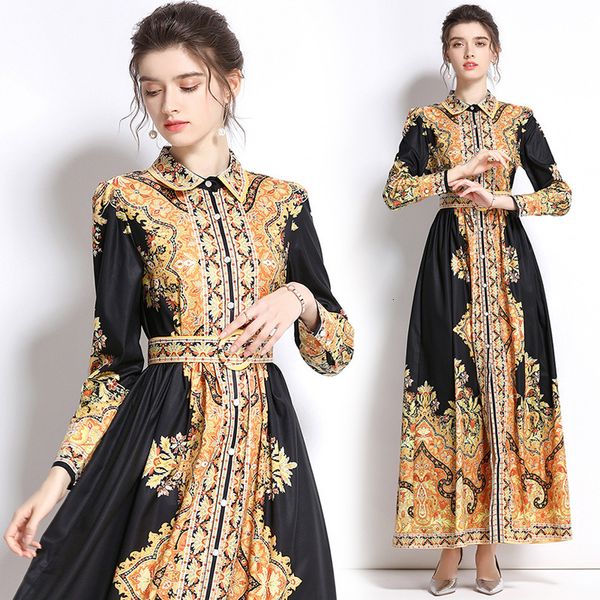 french super long skirt to ankle autumn 2021 court style printed sleeve waist closing shirt dress, Black;gray
french super long skirt to ankle autumn 2021 court style printed sleeve waist closing shirt dress, Black;gray