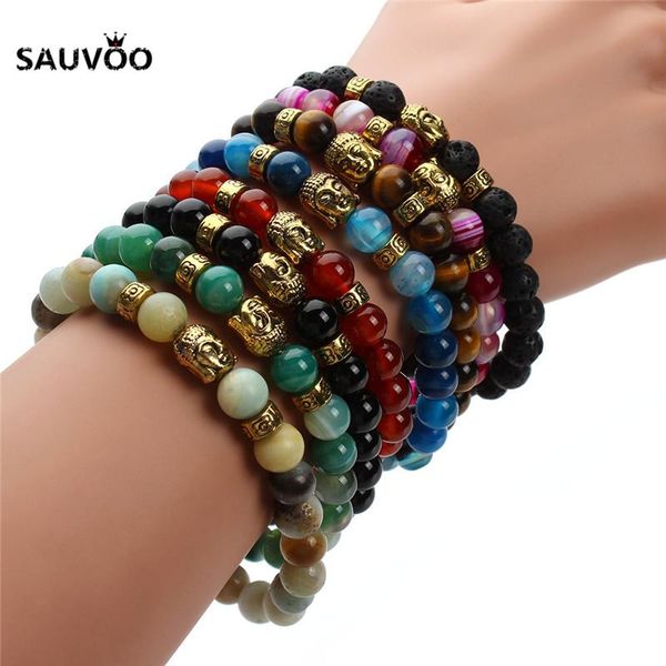 charm bracelets sauvoo trendy 8 color stone round ball beads gold buddha charms & bangles handmade power jewelry for men women, Golden;silver
charm bracelets sauvoo trendy 8 color stone round ball beads gold buddha charms & bangles handmade power jewelry for men women, Golden;silver