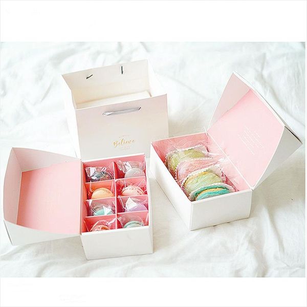 5pcs square outer white inner pink division 6 cells 8 paper packaging boxes pumpkin biscuits pastry cupcake gift box wrap
5pcs square outer white inner pink division 6 cells 8 paper packaging boxes pumpkin biscuits pastry cupcake gift box wrap