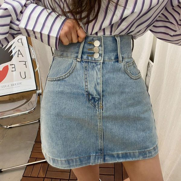 women denim mini skirt fashion summer high waist korean blue package hip jeans harajuku cotton skirts, Black
women denim mini skirt fashion summer high waist korean blue package hip jeans harajuku cotton skirts, Black