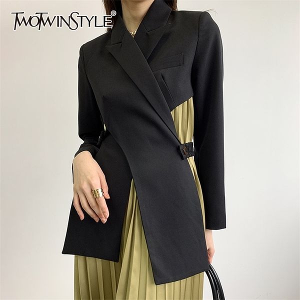 black temperament blazer for women notched long sleeve hollow out casual blazers female fashion clothing 210524, White;black
black temperament blazer for women notched long sleeve hollow out casual blazers female fashion clothing 210524, White;black