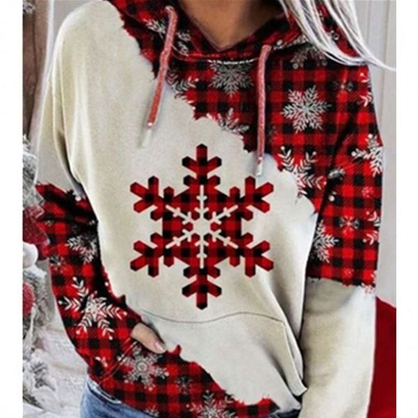 trendy iadies' sweaters women's christmas hoodies checkered printed hoodiehoodies, Black
trendy iadies' sweaters women's christmas hoodies checkered printed hoodiehoodies, Black