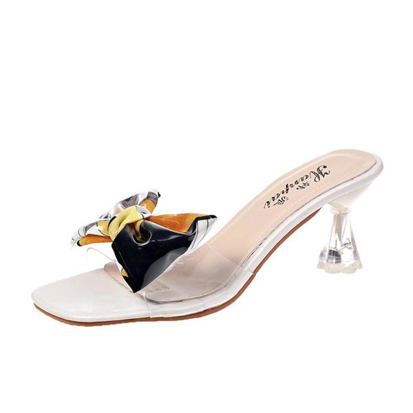 slippers summer transparent mules ladies slides women shoes colorful bow knot peep toe square high heels woman, Black
slippers summer transparent mules ladies slides women shoes colorful bow knot peep toe square high heels woman, Black