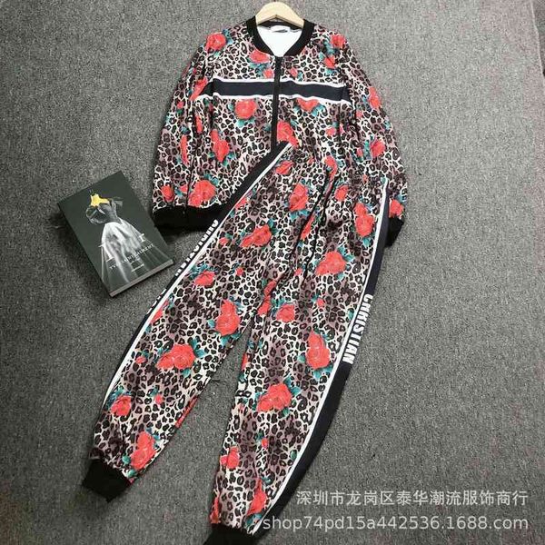 2022 factory wholesale new autumn d's leopard rose zipper coat harlan trousers two piece set women gkn5, Gray
2022 factory wholesale new autumn d's leopard rose zipper coat harlan trousers two piece set women gkn5, Gray