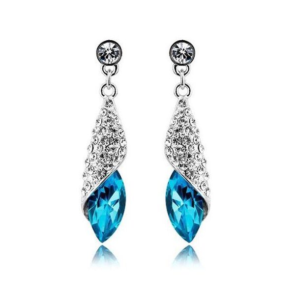 18k platinum plated women marquise stud earrings genuine austrian crystal fashion costume earring jewelry, Golden;silver
18k platinum plated women marquise stud earrings genuine austrian crystal fashion costume earring jewelry, Golden;silver