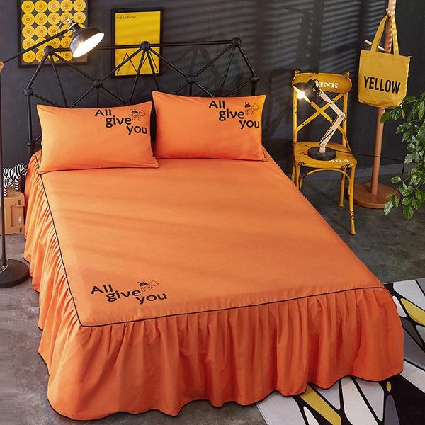 Bedding Sets 3PCS Bed Skirt Comfortable Textile With 2pc Pillowcase Moderate Thickness Sheet Double Single King Cover F0496
Bedding Sets 3PCS Bed Skirt Comfortable Textile With 2pc Pillowcase Moderate Thickness Sheet Double Single King Cover F0496