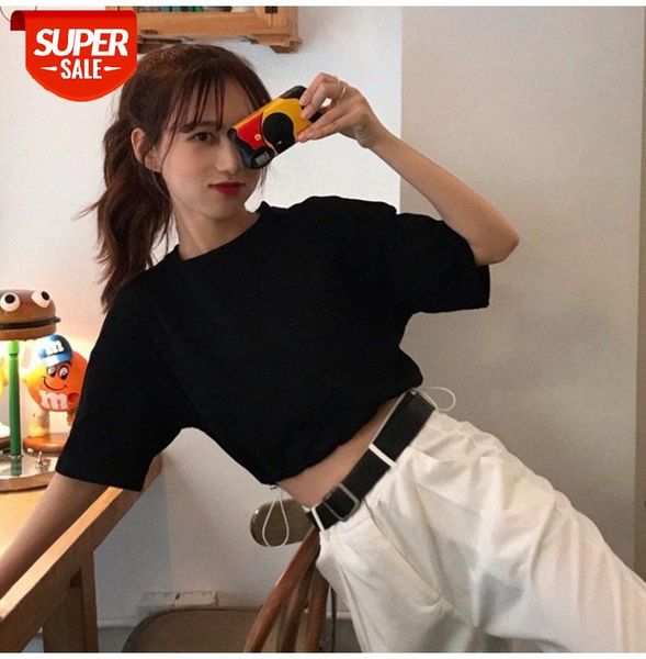 t-shirt women's short-sleeved trendy new careful machine waist drawstring short umbilical clothes #dm4m, White
t-shirt women's short-sleeved trendy new careful machine waist drawstring short umbilical clothes #dm4m, White