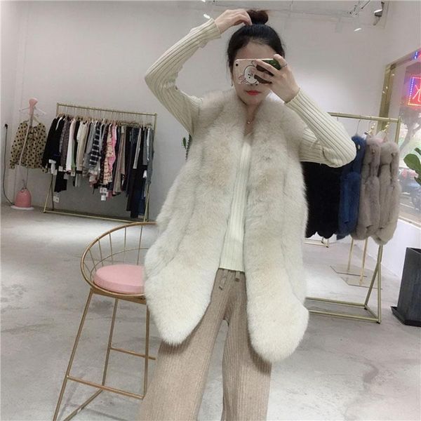 women's fur & faux women clothes real coat autumn winter warm full pelt vest vintage coats jacket manteau femme hiver zl611, Black
women's fur & faux women clothes real coat autumn winter warm full pelt vest vintage coats jacket manteau femme hiver zl611, Black