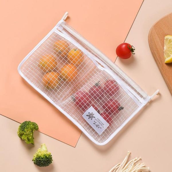 storage bags 1pc white blue refrigerator mesh bag, household classified hanging kitchen bag bag215*135mm
storage bags 1pc white blue refrigerator mesh bag, household classified hanging kitchen bag bag215*135mm