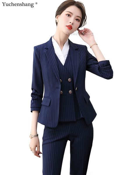 women's suits & blazers stripe blazer vest and trouser women pant suit ol business work career 3 piece set of for spring autumn, White;black
women's suits & blazers stripe blazer vest and trouser women pant suit ol business work career 3 piece set of for spring autumn, White;black