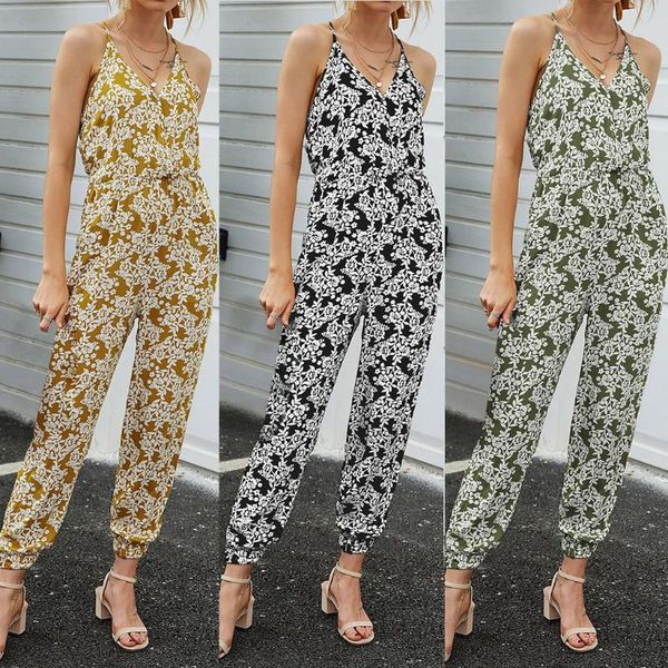 women's jumpsuits & rompers women summer holiday casual sleeveless fashion ladies boho floral bodysuit loose long pant trousers overall, Black;white
women's jumpsuits & rompers women summer holiday casual sleeveless fashion ladies boho floral bodysuit loose long pant trousers overall, Black;white