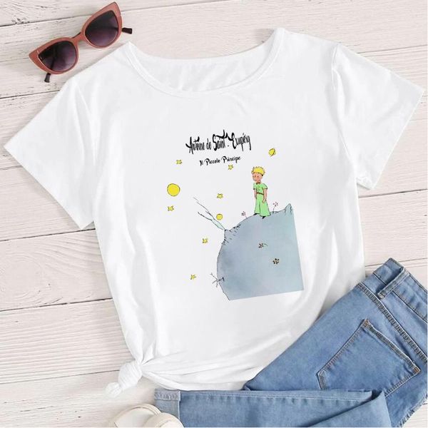 women's t-shirt le petit prince printed aesthetic art women t-shirts harajuku trend fairy tale teens clothes beautiful streetwear lady, White
women's t-shirt le petit prince printed aesthetic art women t-shirts harajuku trend fairy tale teens clothes beautiful streetwear lady, White