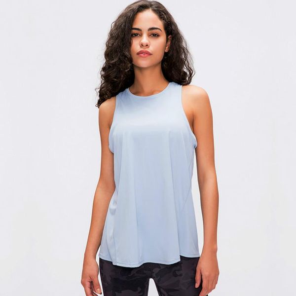 yoga outfit nwt loose activewear naked-feel athletic vest s open back tank stretch blouse sport fitness