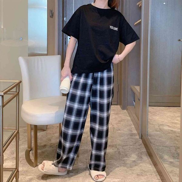 soft cotton pajamas korean black womens sleepwears white plaid girl casual homewear plus size 2pcs milk shreds pants nightwear suit, Black;red
soft cotton pajamas korean black womens sleepwears white plaid girl casual homewear plus size 2pcs milk shreds pants nightwear suit, Black;red