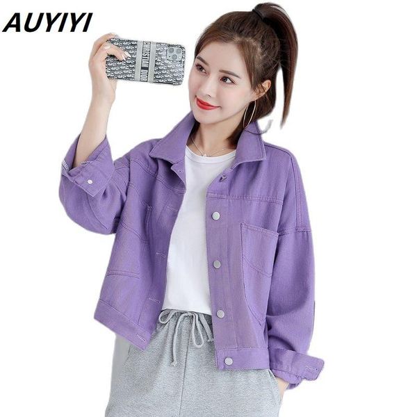 women's jackets auyiyi denim casual jacket female design sense fashion all-match spring 2021 and autumn korean style loose short top, Black;brown
women's jackets auyiyi denim casual jacket female design sense fashion all-match spring 2021 and autumn korean style loose short top, Black;brown