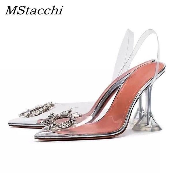 mstacchi women rhinestone cover toe sandals ladies transparent pvc pumps woman pointed crystal high heels back strap, Black
mstacchi women rhinestone cover toe sandals ladies transparent pvc pumps woman pointed crystal high heels back strap, Black