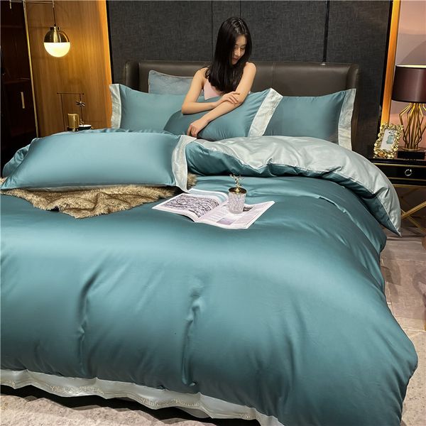 light luxury 60 thread long staple cotton four piece set of embroidered european style naked bed quilt cover bedding sheet 4
light luxury 60 thread long staple cotton four piece set of embroidered european style naked bed quilt cover bedding sheet 4