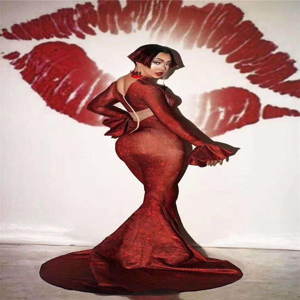 party decoration h53 singer dancer long sleeve dress slim high elastic stretched jumpsuit show diamond see-through trailing backless d
party decoration h53 singer dancer long sleeve dress slim high elastic stretched jumpsuit show diamond see-through trailing backless d