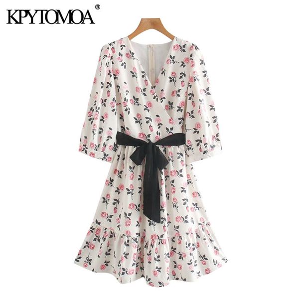 women chic fashion with belt floral print ruffled mini dress vintage short sleeve back zipper female dresses mujer 210416, Black;gray
women chic fashion with belt floral print ruffled mini dress vintage short sleeve back zipper female dresses mujer 210416, Black;gray